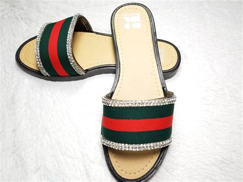 slides that look like gucci|Gucci inspired slides.